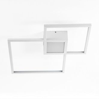 Oresteluchetta Plafoniera in metallo bianca cm. L.54 P.54 H.8