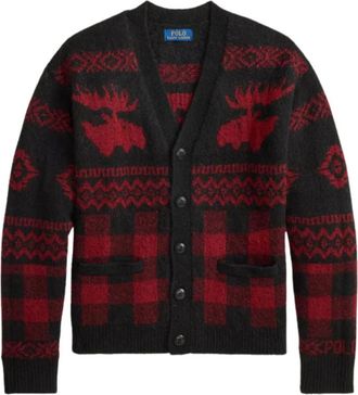 Ralph Lauren Black V-Neck Cardigan