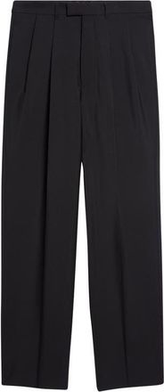 Givenchy Double Pleat Wool & Mohair Trousers in Black at Nordstrom, Size 46
