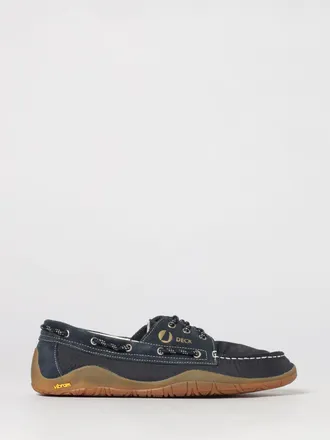 Murphy & Nye Suede and Nylon Boat Shoes with Embroidered Logo