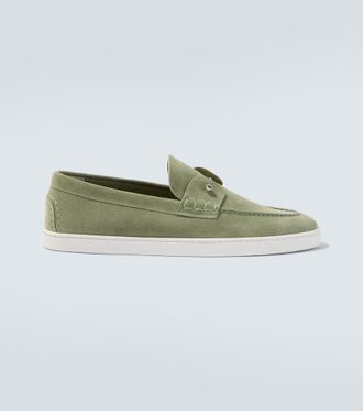 Christian Louboutin Chambeliboat suede slip-on shoes