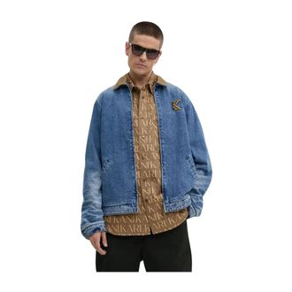 Karl Kani Hombre, Chaquetas, Azul, Talla: S