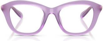 Swarovski 48mm Small Cat Eye Optical Glasses in Milky Lilac /Demo Lens at Nordstrom