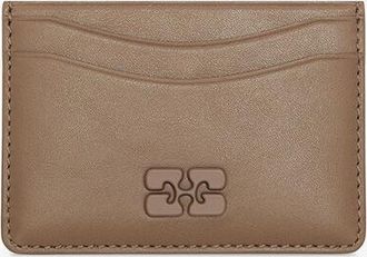 Ganni Coca Mocha Bou Card Holder in Brown