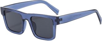 Generic Small Frame Square Men Sunglasses Vacation Women Commuter Outdoor Sun Glasses(Blue)