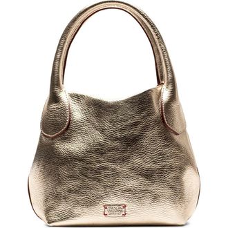 Frances Valentine Mini Sweet Pea Leather Top Handle Bag in Platino at Nordstrom