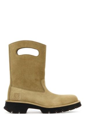 Loewe Beige Suede Boots