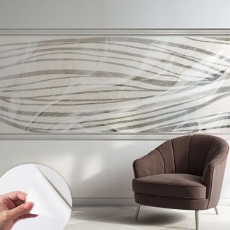 Tulup Carta Da Parati Autoadesiva - Fotomurale - Decorazione Parete - Stile Elegante - Decorazione Casa - Linee Ondulate 250x104 Cm