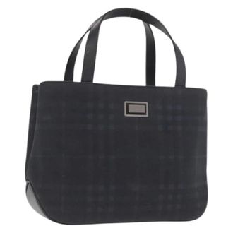 Burberry Pre-owned Hand Bag - Dames - Vintage Handtas - Zwart - ONE Size - Leer - Vintage