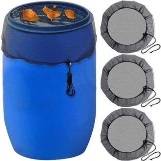 OEM Red Para Barril De Lluvia: Red Protectora Con Cord&oacute;n Ajustable, Dep&oacute;sito De Agua, Tapa Regulable, Malla Protectora Contra Hojas Y Larvas De Mosquitos 