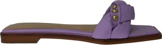 Massimo Matteo Calista Studded Slide Lilac MM-441006-534 Womens