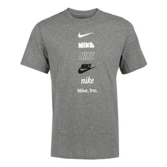 Nike Multi Logo T-Shirt Grey DZ2875-063