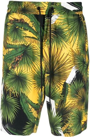 Iceberg tropical print deck shorts - men - Viscose - S - Green