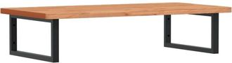 vidaXL Basin Shelf Wall Mounted Steel and Solid Wood Beech vidaXL