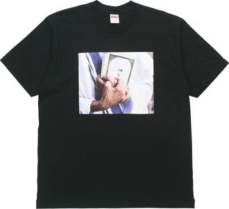 SUPREME Week 7 Bible Tee Printing Short Sleeve Unisex Black SUP-FW19-729