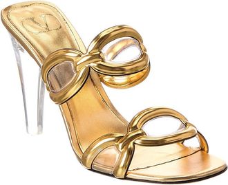 Valentino 100 Leather & Vinyl Sandal