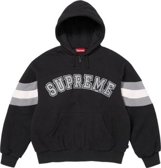 SUPREME SS26 Filled Zip Up Hooded Sweatshirt Black SUP-SS26-018-BLK