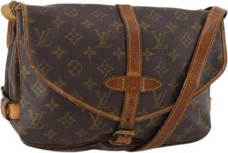 Louis Vuitton Pre-owned Saumur 30 Schoudertas - Dames - Vintage Schoudertas - Bruin - ONE Size - Leer - Vintage