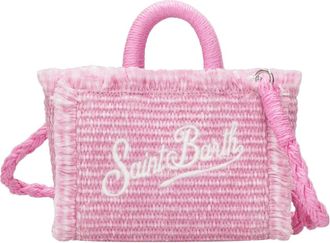 MC2 Saint Barth Mini Vanity Raffia Tas - Dames - Handtassen - Roze - ONE Size - Tassen