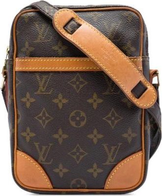 Louis Vuitton Pre-owned Danube Cross Body Bag - Dames - Vintage Schoudertas - Bruin - ONE Size - Vintage