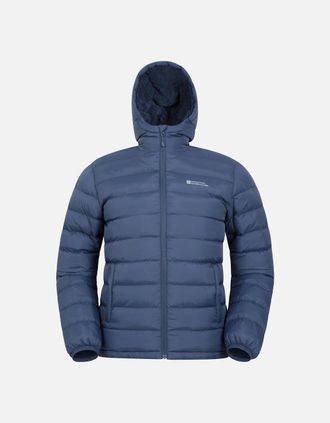 Mountain Warehouse Mens Mountain Warehouse Mens Seasons Faux Fur Lined Padded Jacket - Navy - Size: Regular/32