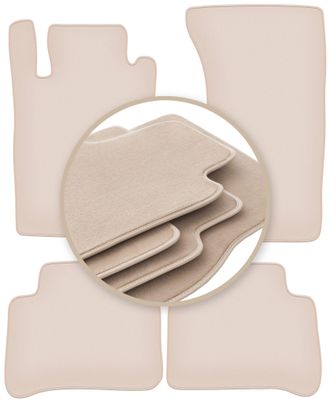 OEM Alfombrillas Beige Premium Para: Mercedes W211 4matic Berlina, Familiar 2003-2009