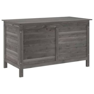 Berkfield Home Garden Storage Box Anthracite 99x49.5x58.5 cm Solid Wood Fir in Dark Grey