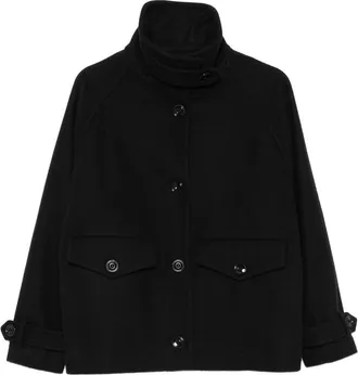 Sessun High-neck Button-up Oversized Jacket
