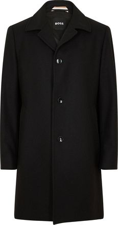 HUGO BOSS Mens Task Overcoat in Black - Size X-Large