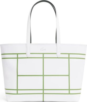 Lacoste Anna Reversible Tote - Dames - Shoppers - Wit - ONE Size - Leer - Tassen