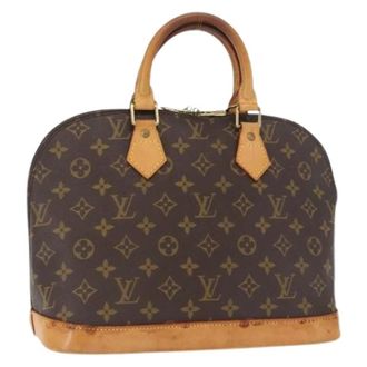 Louis Vuitton Pre-owned Handbags, female, Brown, Size: ONE SIZE Pre-owned Canvas Handbag