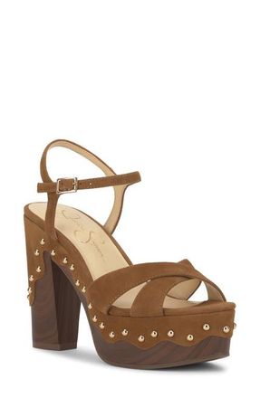 Jessica Simpson Samintia Ankle Strap Platform Sandal in Tuscan Tan at Nordstrom, Size 5.5