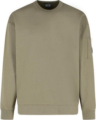 C.P. Company Emerized Green Cotton Sweatshirt
