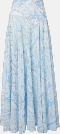 Pucci Angoli cotton maxi skirt