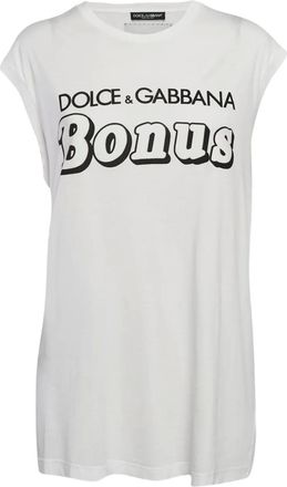 Dolce & Gabbana slogan-print T-shirt - White