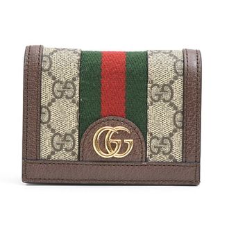Gucci Gg Supreme Brown Gg Supreme Wallet (Bi-Fold) (Pre-Owned)