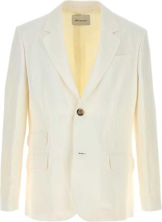 Ami Off White Notched Lapel Jacket