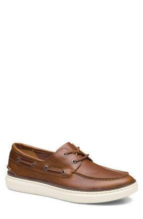 Johnston & Murphy McGuffey 2 Moc Toe Boat Shoe in Tan Full Grain at Nordstrom, Size 11.5