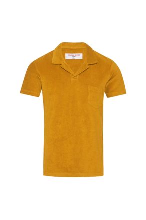 Orlebar Brown Mens Terry Towelling Polo In Beacon