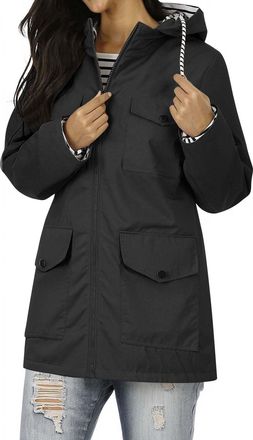 Generic KUIH Hooded Rain Coats Women Lightweight Waterproof Jackets with Multi-Pockets Functional Softshell Windbreaker Jacket Outdoor Wind Protector Coat Lad