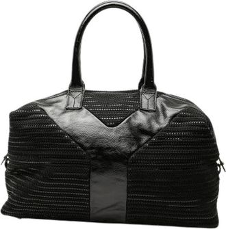 Saint Laurent Pre-owned Tote Bag - Dames - Vintage Handtas - Zwart - ONE Size - Leer - Vintage