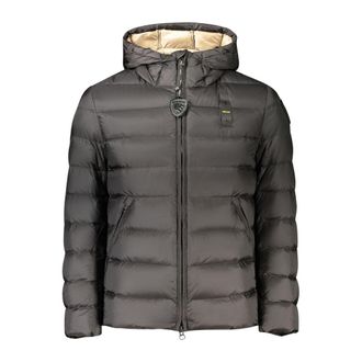 Blauer Black Polyamide Mens Mens Jacket