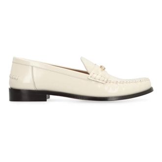 Ferragamo Schoenen, Dames, Beige, 36 1/2 EU, Leer, Nieuwe Vara Leren Loafers