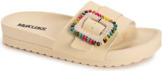 Muk Luks Womens Grand Colette Sandal in Vanilla Custard at Nordstrom, Size 11