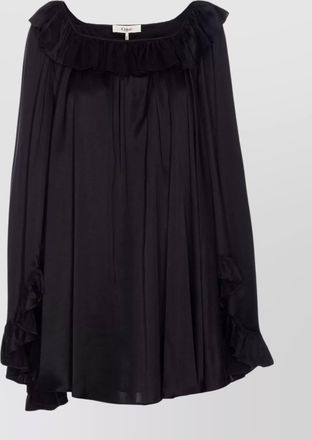 Chloé flare sleeve oversize ruffled shirt