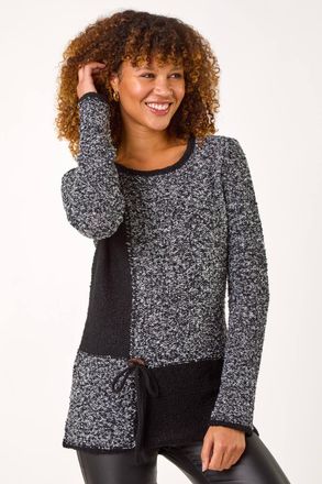 Roman Textured Button Detail Knit Jumper