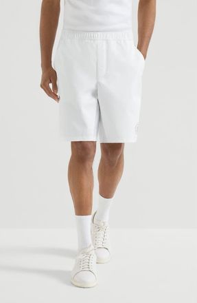 Brunello Cucinelli Nylon Bermuda shorts in White at Nordstrom, Size Xxx-Large Eu