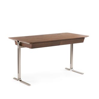 AM.PM Bureau in notenhoutfineer, poten van gesatineerd nikkel, Jackson