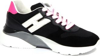 Hogan Active One Schoenen van Stof/Leer - Dames - Sneakers - Zwart - 36 1/2 EU - Leer - Schoenen