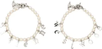 Vivienne Westwood Pearl Charm Bracelet (set Of Two)